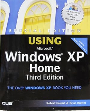 Immagine del venditore per Using Microsoft Windows XP Home. 3rd Edition. venduto da Entelechy Books