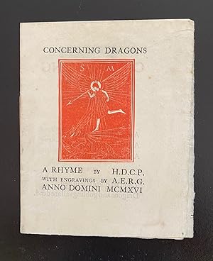 Seller image for Concerning Dragons - A Rhyme by H.D.C.P. With Engravings By A.E.R.G. : The First Issue for sale by Ashton Rare Books  ABA : PBFA : ILAB