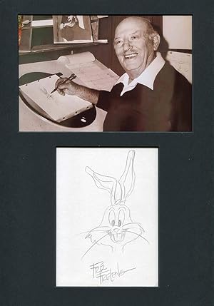Fritz Freleng Autograph | signed sketches / art
