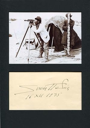 Sven Hedin Autograph | signed cards / album pages