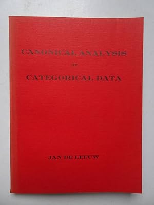 Bild des Verkufers fr Canonical analysis of categorical data. zum Verkauf von Antiquariaat De Boekenbeurs
