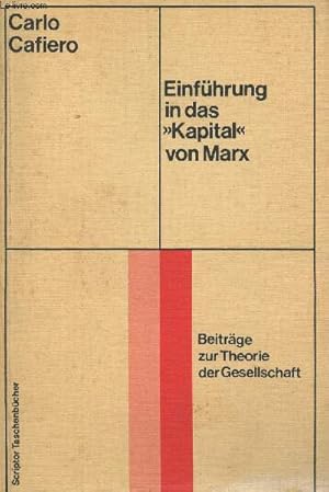 Bild des Verk�ufers f�r Ein�hrung in das "Kapital" von Marx zum Verkauf von Le-Livre