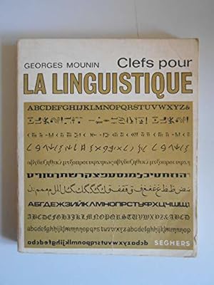 Bild des Verkufers fr Clefs pour la linguistique / Mounin, Georges / Rf52330 zum Verkauf von JLG_livres anciens et modernes