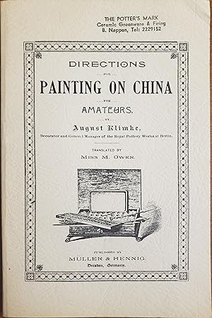Imagen del vendedor de Directions for Painting on China for Amateurs a la venta por Lon Pen
