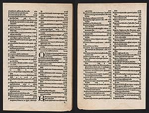 (13) - Inkunabel Incunable / Register Liber Chronicarum / Weltchronik