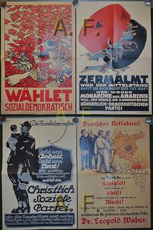 Erste Nationalratswahlen in Deutschösterreich 1919. Inhalt: Plakat der Sozialdemokratischen Parte...