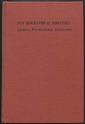 Imagen del vendedor de American Psychological Association. 1970 Biographical Directory a la venta por Between the Covers-Rare Books, Inc. ABAA