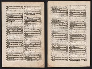 Inkunabel Incunable / Register Liber Chronicarum / Weltchronik