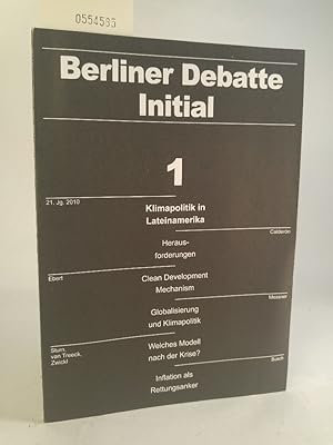 Bild des Verkufers fr Klimapolitik in Lateinamerika Berliner Debatte Initial 1 zum Verkauf von ANTIQUARIAT Franke BRUDDENBOOKS