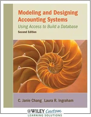Seller image for Modeling and Designing Accounting Systems : Using Access to Build a Database for sale by GreatBookPricesUK