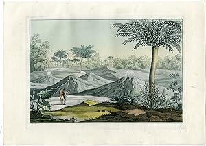 Antique Print-VULCANO-TURBACO-COLOMBIA-Ferrario-Gallina-1821