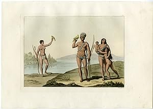 Antique Print-INDIGENOUS PEOPLE OF GUYANA-PL.-60-Ferrario-Fumagalli-1821