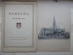 Seller image for Hamburg im Jahre 1945. Nach 8 Original-Handzeichnugen von Ernst Golling-Hamburg. for sale by Antiquariat Steinwedel