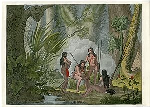 Antique Print-CAMACINI INDIANS-NATIVES-CAMACANI-BRAZIL-PL.53-Ferrario-Bonatti-1821