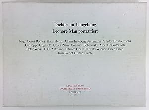 Bild des Verkufers fr Dichter mit Umgebung. Leonore Mau portraitiert Jorge Luis Borges, Hans Henny Jahnn, Ingeborg Bachmann, Gnter Bruno Fuchs, Giuseppe Ungaretti, Unica Zrn, Johannes Bobrowski, Albert P. Gtersloh, Peter Weiss, H. C. Artmann, Elfriede Gerstl, Oswald Wiener, Erich Fried, Jean Genet, Hubert Fichte. Text: Hubert Fichte. zum Verkauf von Antiquariat Heiner Henke