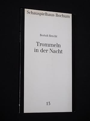 Imagen del vendedor de Programmbuch 13 Schauspielhaus Bochum 1986/87. TROMMELN IN DER NACHT von Brecht. Regie: Frank-Patrick Steckel, Bhne: Johannes Schtz/ Johannes Wei, Kostme: Andrea Schmidt-Futterer/ Sabine Bing. Mit Thomas Anzenhofer, Edelgard Hansen, Helmut Kraemer, Hedi Kriegeskotte, Oliver Ngele, Ulrike Schloemer, Hildegard Kuhlenberg, Jutta Schneider a la venta por Fast alles Theater! Antiquariat fr die darstellenden Knste