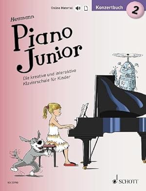 Bild des Verkufers fr Piano Junior: Konzertbuch 2 : Die kreative und interaktive Klavierschule fr Kinder. Band 2. Klavier. zum Verkauf von Smartbuy