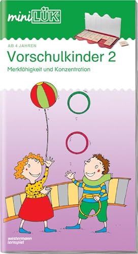 Image du vendeur pour miniLK. Vorschulkinder 2 : Merkfhigkeit und Konzentration. Kindergarten/Vorschule mis en vente par Smartbuy