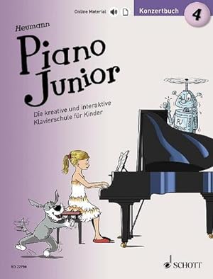 Seller image for Piano Junior: Konzertbuch 4 : Leichte Vortragsstcke zur Klavierschule. Band 4. Klavier. Ausgabe mit verschiedenen Online-Materialien. for sale by Smartbuy