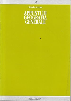 Imagen del vendedor de Appunti di geografia generale a la venta por librisaggi