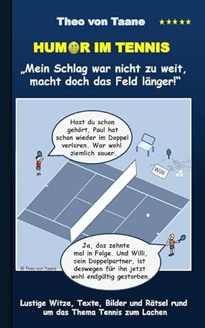 Bild des Verkufers fr Humor im Tennis "Mein Schlag war nicht zu weit, macht doch das Feld lnger!" : Lustige Witze, Texte, Bilder und Rtsel rund um das Thema Tennis zum Lachen zum Verkauf von Smartbuy