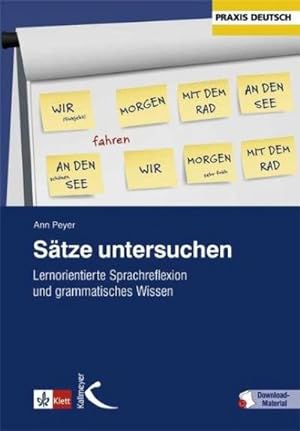 Imagen del vendedor de Stze untersuchen : Lernerorientierte Sprachreflexion und grammatisches Wissen a la venta por Smartbuy