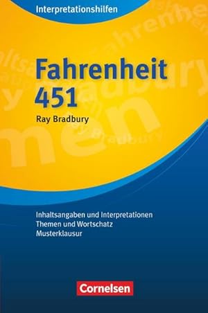 Seller image for Fahrenheit 451 (Neubearbeitung) : Inhaltsangaben und Interpretationen, Themen und Wortschatz, Musterklausur for sale by Smartbuy