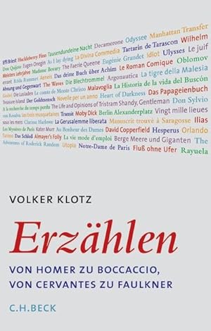 Seller image for Erzhlen : Von Homer zu Boccaccio, von Cervantes zu Faulkner for sale by Smartbuy