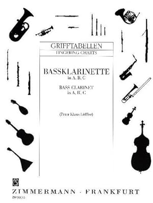 Bild des Verkufers fr Grifftabelle fr Bassklarinette in A, B, C : (deutsches System). Bass-Klarinette in A, B, C. zum Verkauf von Smartbuy