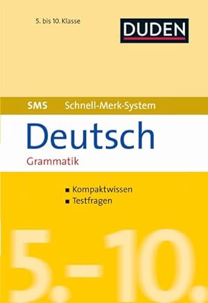 Bild des Verkufers fr SMS Deutsch - Grammatik 5.-10. Klasse zum Verkauf von Smartbuy