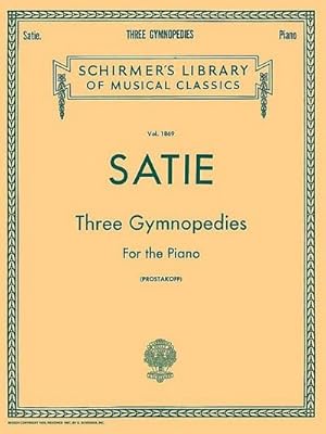 Bild des Verkufers fr 3 Gymnopedies : Schirmer Library of Classics Volume 1869 Piano Solo zum Verkauf von Smartbuy