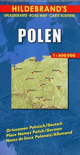 Bild des Verkufers fr Polen 1 : 600 000. Hildebrand's Urlaubskarte LZ bis 2020 : Mit Stadtplnen Warschau und Danzig, Karten Grossraum Kattowitz und Karpaten. Verzeichnis der Orte und Sehenswrdigkeiten. Entfernungstabelle. Reiseinformationen zum Verkauf von Smartbuy