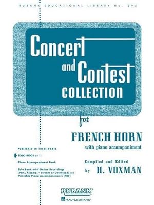 Seller image for Concert and Contest Collection for French Horn : Solo Book Only for sale by Smartbuy