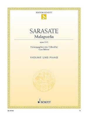 Bild des Verkufers fr Malaguea : op. 21/1. Violine und Klavier., Edition Schott Einzelausgabe zum Verkauf von Smartbuy