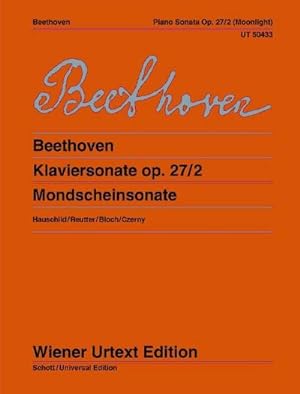 Bild des Verkufers fr Klaviersonate (Mondscheinsonate). Wiener Urtext Edition. : Neuausgabe. op. 27/2. Klavier. zum Verkauf von Smartbuy