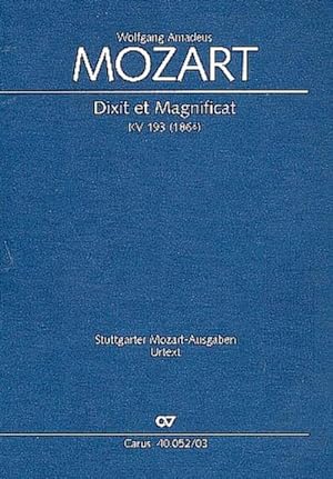 Bild des Verkufers fr Dixit et Magnificat (Klavierauszug) : KV 193, 1774 zum Verkauf von Smartbuy