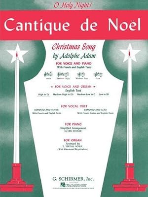 Seller image for Cantique de Noel (O Holy Night): High Voice (E-Flat) and Organ for sale by Smartbuy