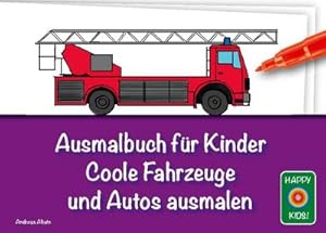 Bild des Verkufers fr Ausmalbuch fr Kinder - Coole Fahrzeuge und Autos ausmalen zum Verkauf von Smartbuy