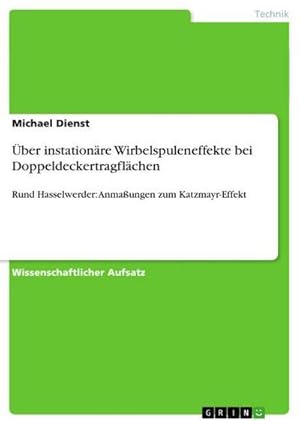 Bild des Verkufers fr ber instationre Wirbelspuleneffekte bei Doppeldeckertragflchen : Rund Hasselwerder: Anmaungen zum Katzmayr-Effekt zum Verkauf von Smartbuy