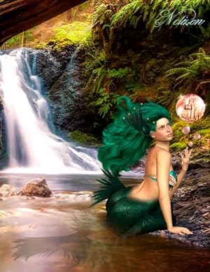 Bild des Verkufers fr Fantasy Notizbuch: Tjirell, die Meerjungfrau - weie Seiten mit Eckmotiv zum Verkauf von Smartbuy