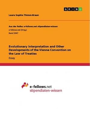 Bild des Verkufers fr Evolutionary Interpretation and Other Developments of the Vienna Convention on the Law of Treaties zum Verkauf von Smartbuy