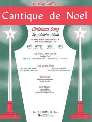 Seller image for Cantique de Noel (O Holy Night): Medium High Voice (D-Flat) and Piano for sale by Smartbuy