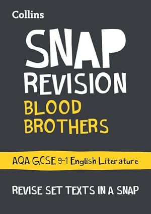 Bild des Verkufers fr Blood Brothers: AQA GCSE 9-1 Grade English Literature Text Guide : Ideal for the 2024 and 2025 Exams zum Verkauf von Smartbuy