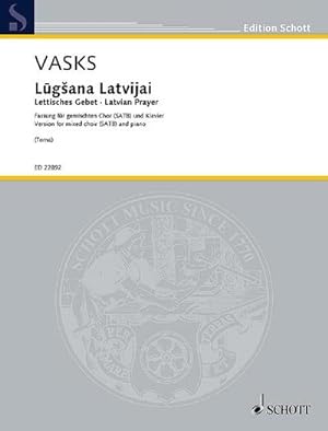 Bild des Verkufers fr Lugsana Latvijai : Fassung fr gemischten Chor (SATB) und Klavier zum Verkauf von Smartbuy
