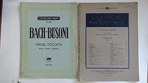 Immagine del venditore per Toccata and Fugue in D minor Bach/Busoni & Fantasia in F sharp minor Mendelssohn. venduto da Goldstone Rare Books