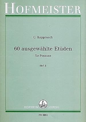 Bild des Verkufers fr 60 ausgewählte Etüden für Posaune 2 : Noten zum Verkauf von Smartbuy