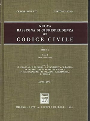 Image du vendeur pour Nuova rassegna di giurisprudenza sul Codice civile. Aggiornamento 1994-1997 (Artt. 2060-2246) (Vol. 5/ tomo 1) mis en vente par librisaggi