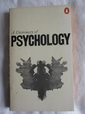 Image du vendeur pour A Dictionary of Psychology mis en vente par MacKellar Art &  Books
