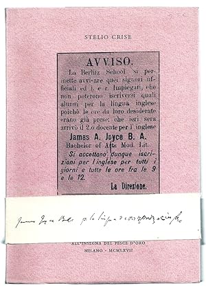 Seller image for EPIPHANIES & PHADOGRAPHS: JOYCE E TRIESTE; CON UN ALBUM JOYCIANO for sale by Charles Agvent,   est. 1987,  ABAA, ILAB