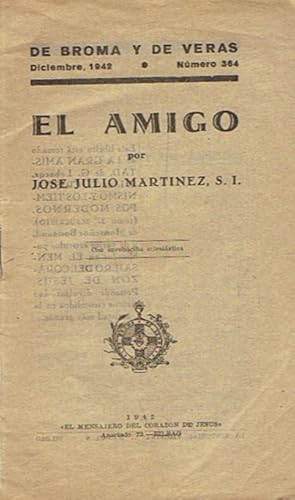 Bild des Verkufers fr EL AMIGO zum Verkauf von Librera Torren de Rueda